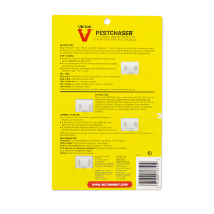 Rodent Repeller | Electronic | Indoor Use | Single Speaker with Night Light | Victor M770 4 Pack