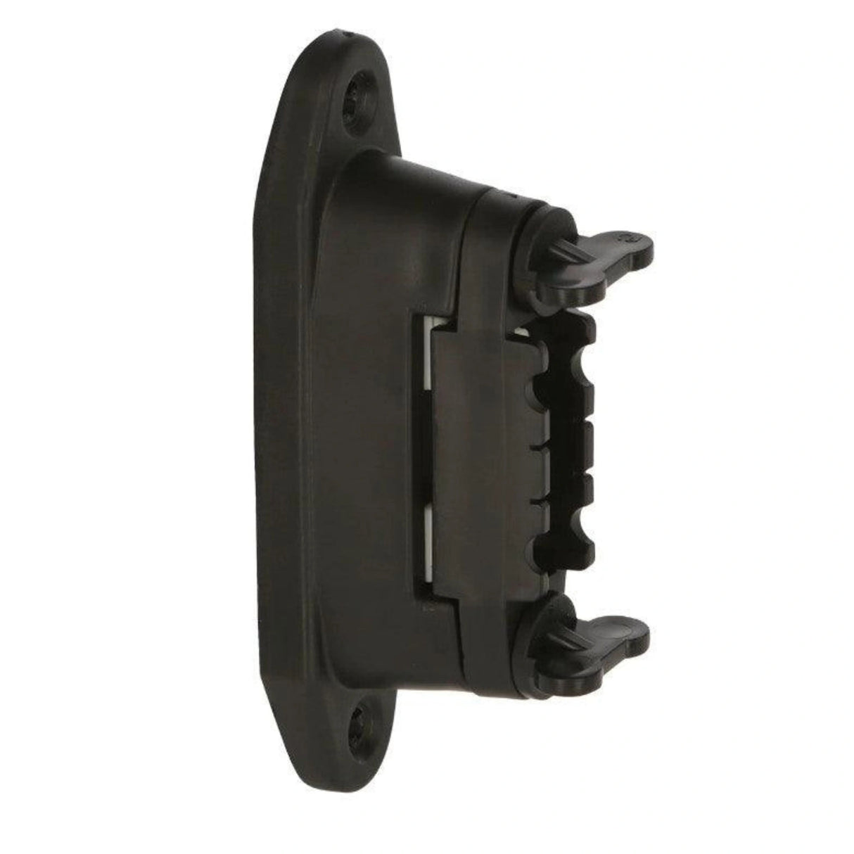 Side view of Corral Electric Fence Insulators Corner and Distance Post on a white background