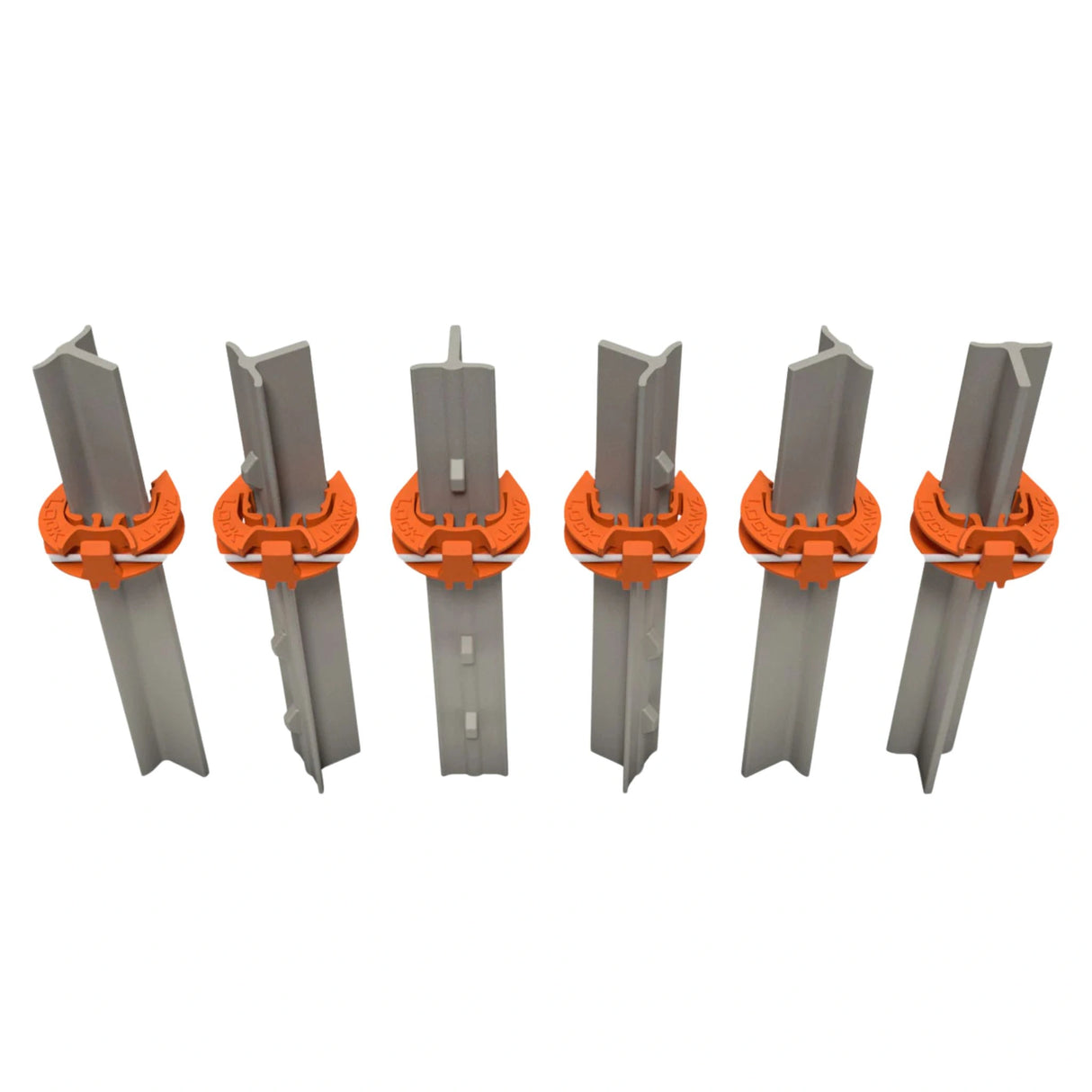 LockJawz Electric Fence Insulators T Post T-360 installed on a fence