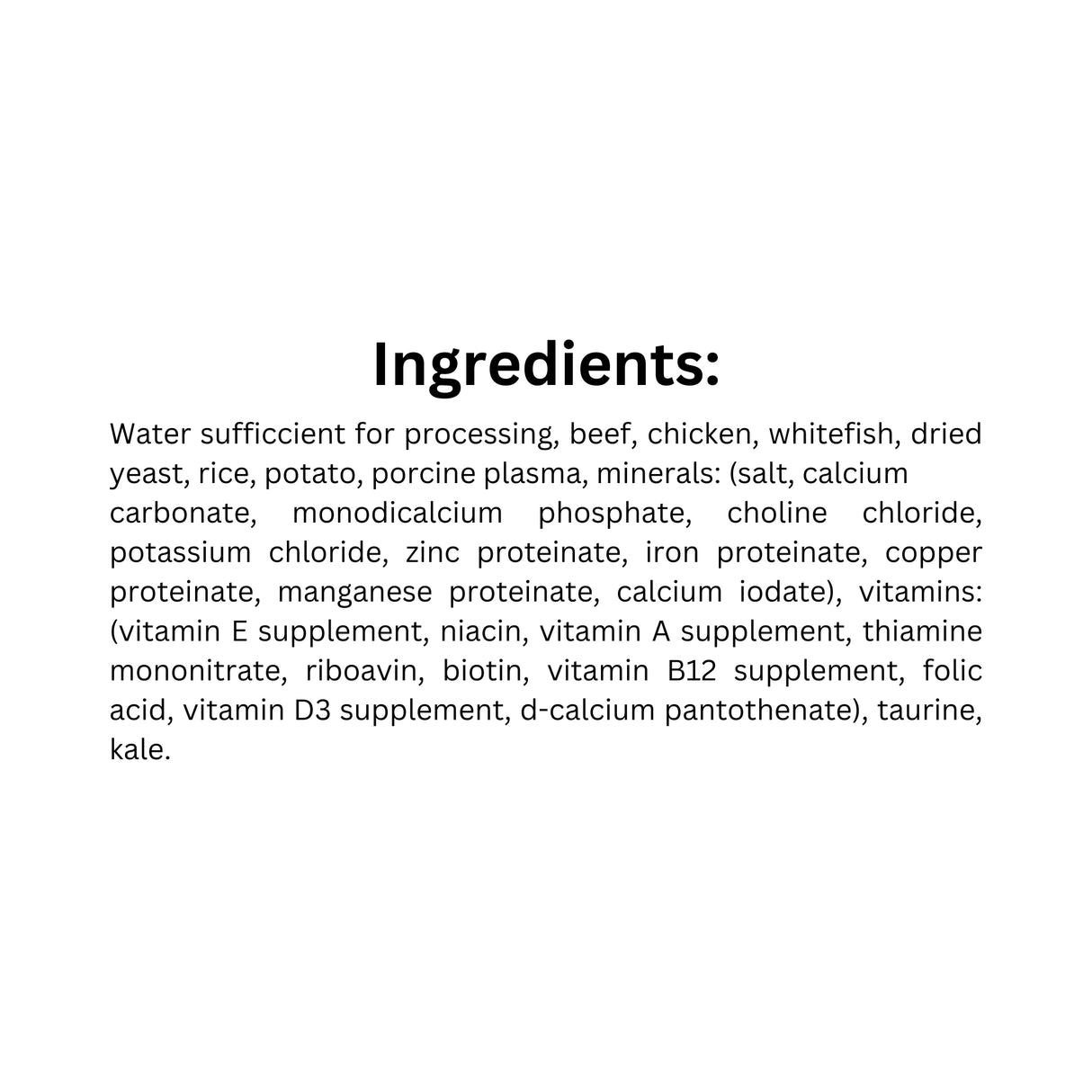 List of ingredients for FirstMate Skoki Ranch dog food