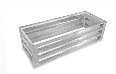 Galvanized Open Bottom Planter Box 7' x 3' - Extra Large Raised Garden Bed