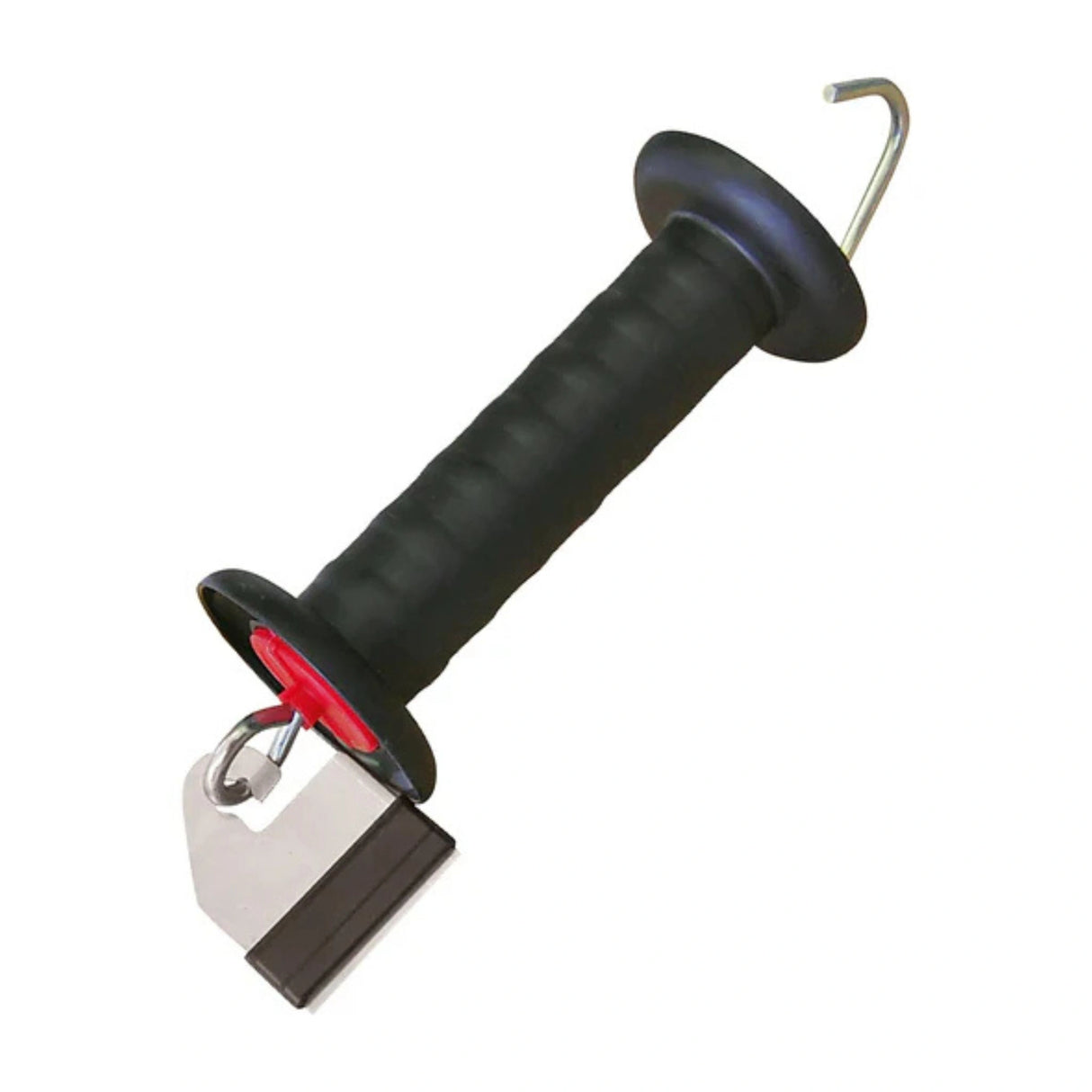 Side view of Corral Gate Handle With Litzclip Connector on a white background