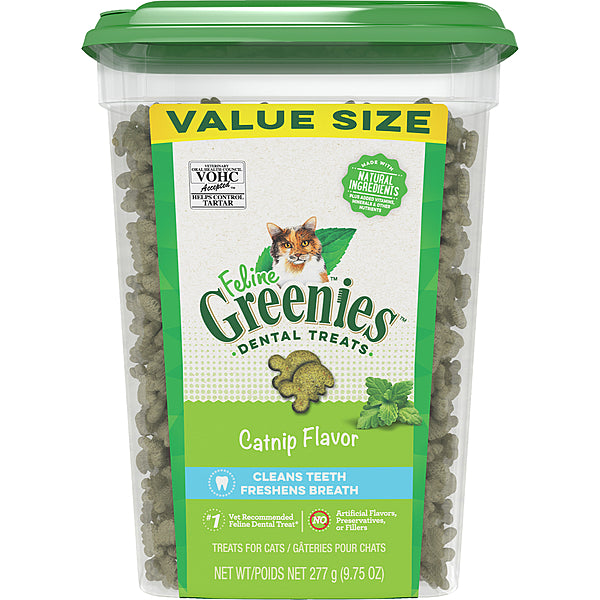 Greenies Dental Treat Catnip 9.75Oz