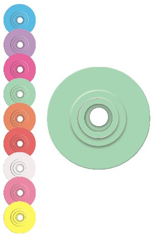 AllFlex Global Ear Tag Buttons - Female (25/bag)