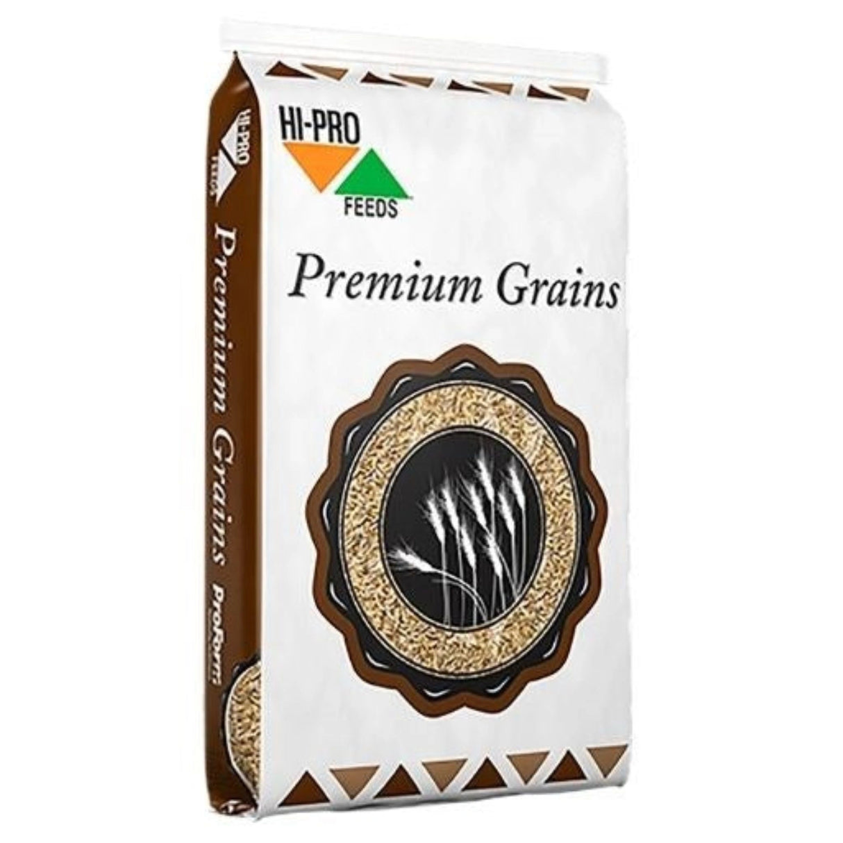 A front side view of Hi-Pro Feeds Beet Pulp Pellets Horse Feed on a white background