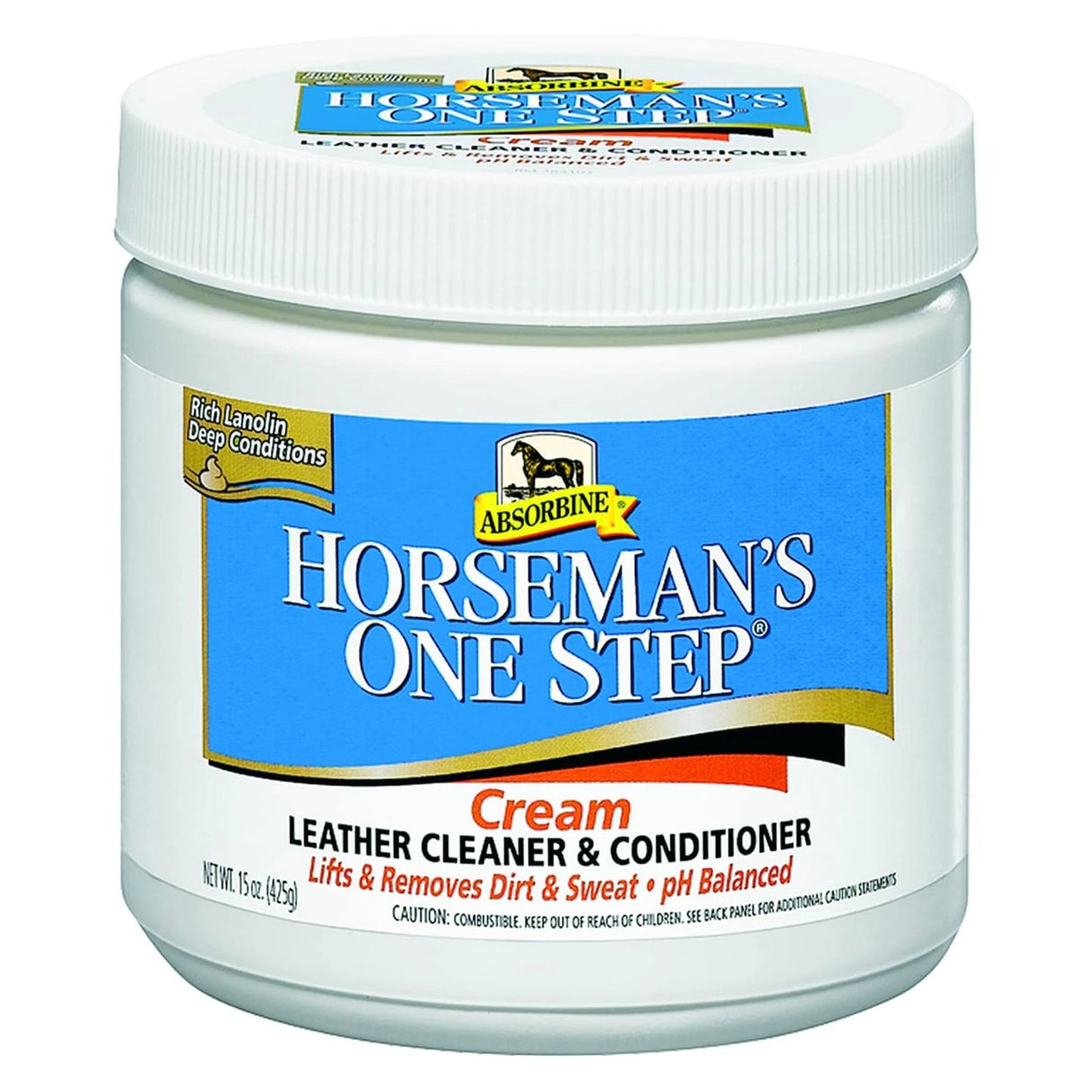 A Horse Grooming Horseman’s One-Step 425 grams by Absorbine on a white background