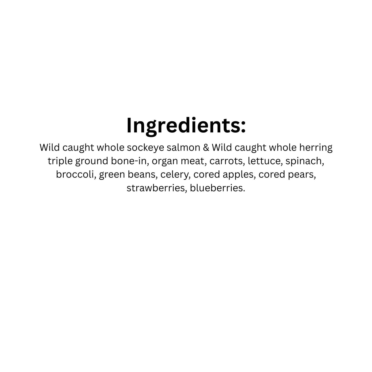 List of ingredients in K9 Choice Complete Cuisine Wild Fish Blend Dog Food