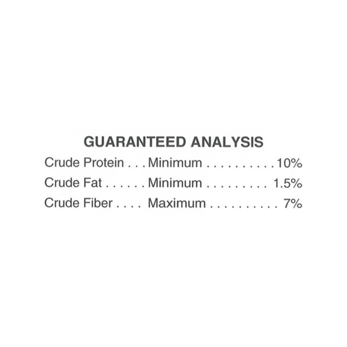 Guaranteed Analysis chart of Hi-Pro Feeds Steam Rolled Barley Livestock Feed 20kg