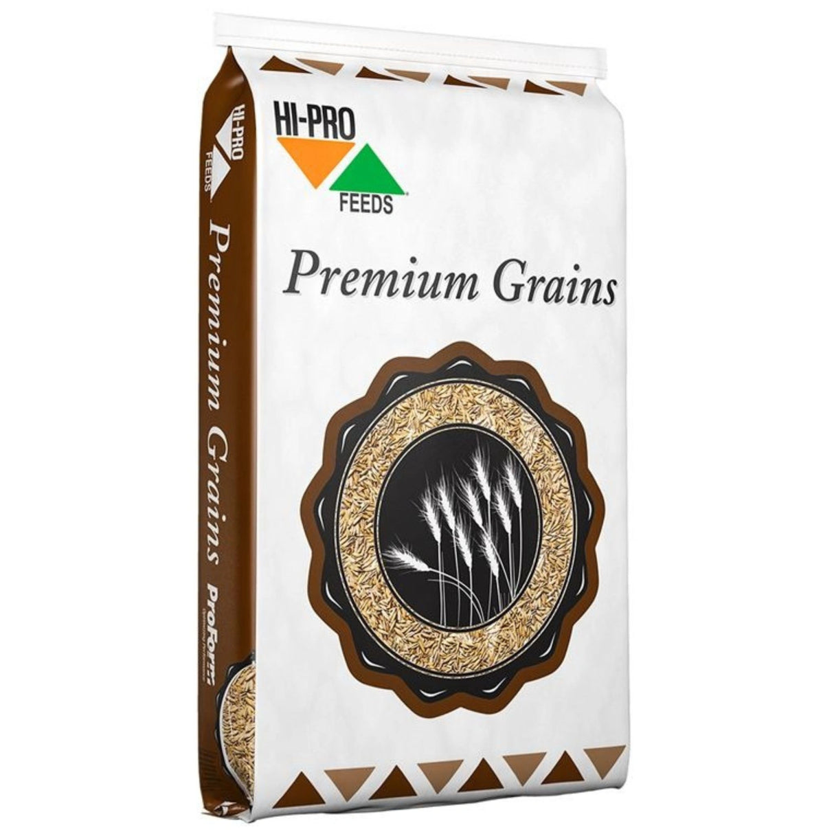 A front view of Hi-Pro Feeds Livestock Feeds Rolled Oats 20kg on a white background