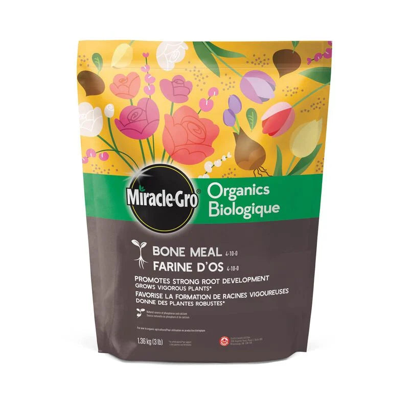 Organic Fertilizer | All Purpose | Bone Meal | 4-10-0 | Miracle Gro | Made in Canada