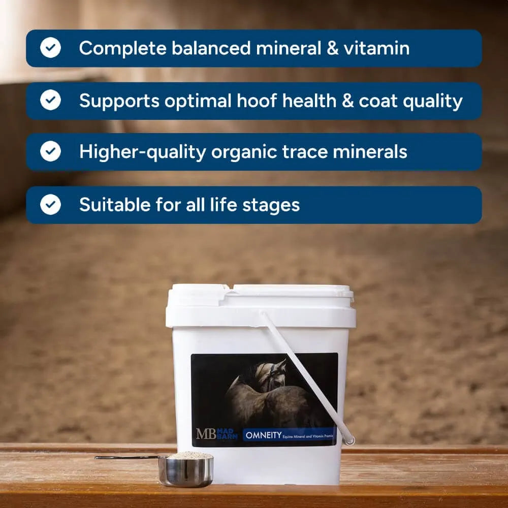 MAD BARN Omneity Equine Mineral and Vitamin Premix 25 kg.