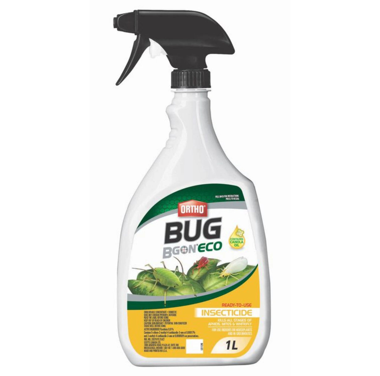 Front view of Ortho Bug B Gon ECO Ready-to-Use Spray 1L Insecticides on a white background