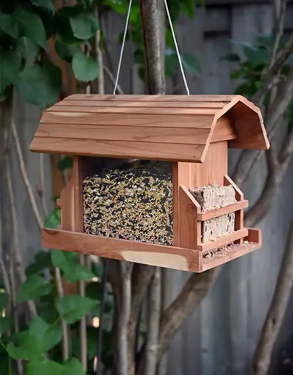 Wild Bird Feeder | Barn Style | With Suet Feeders | Pinebush 71013