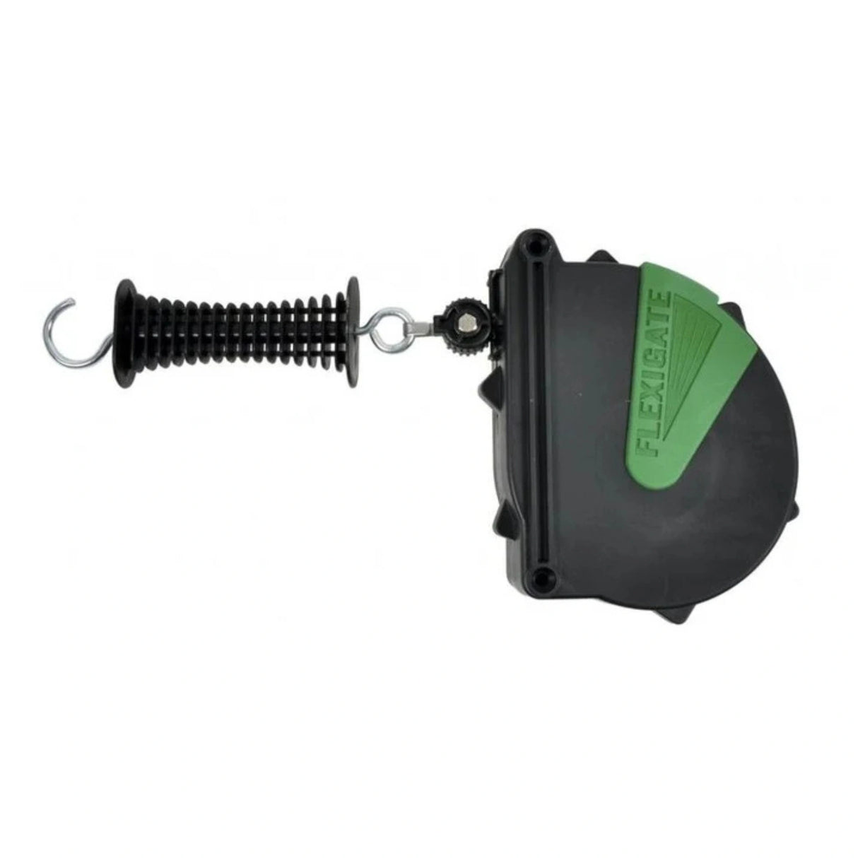 A side view part of Corral 7.5 Meter Flexible Gate System Automatic Reel on a white background