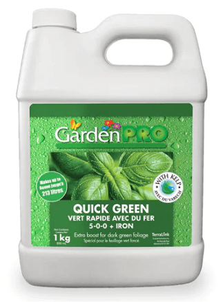 Garden Fertilizer | Liquid Concentrate | 5-0-0 with Iron | Quick Green | Garden Pro 1 L