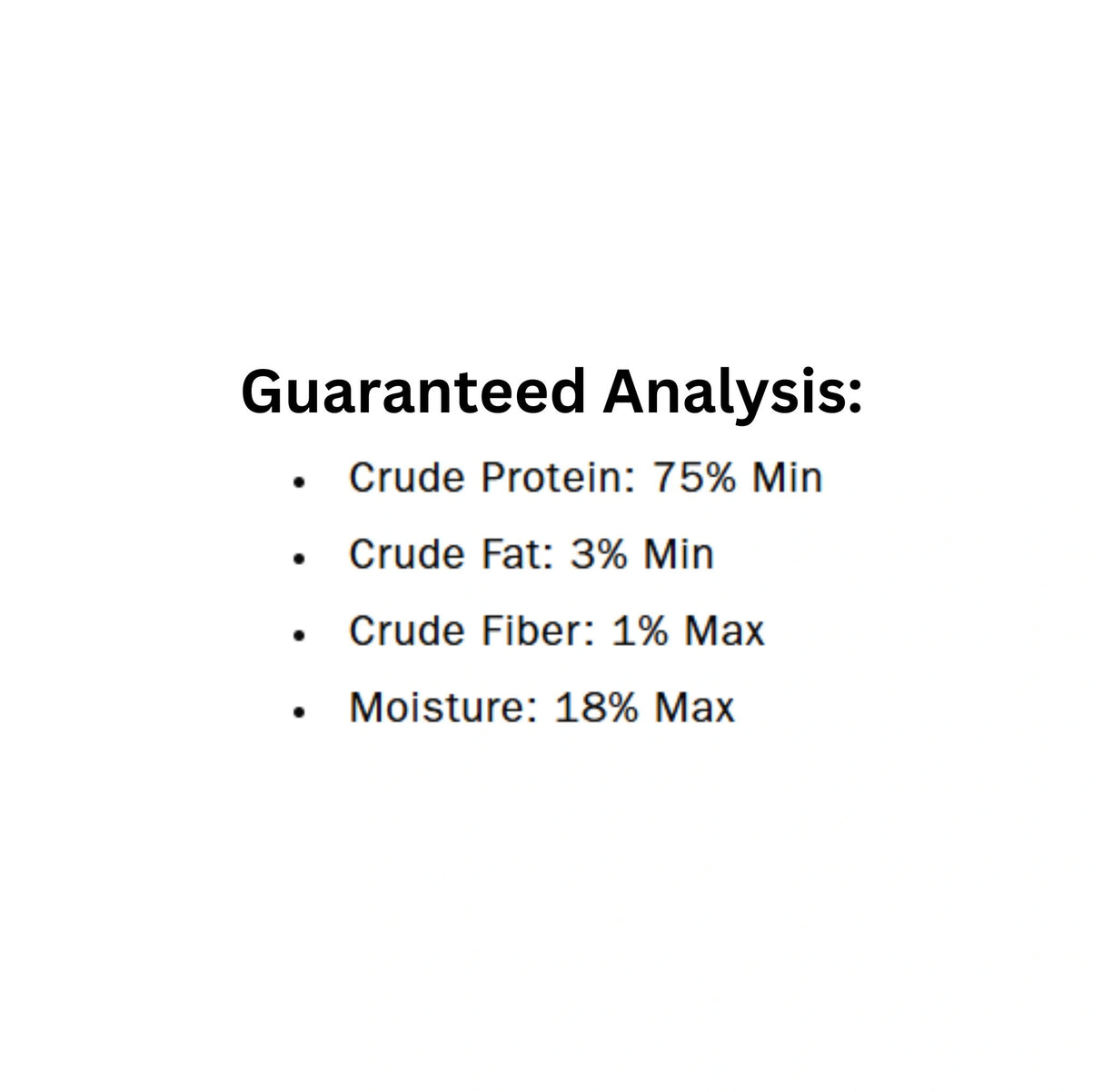 Guaranteed analysis of Red Barn Glazed Beef Cheek Roll Large Bully Flavor Dog Treats