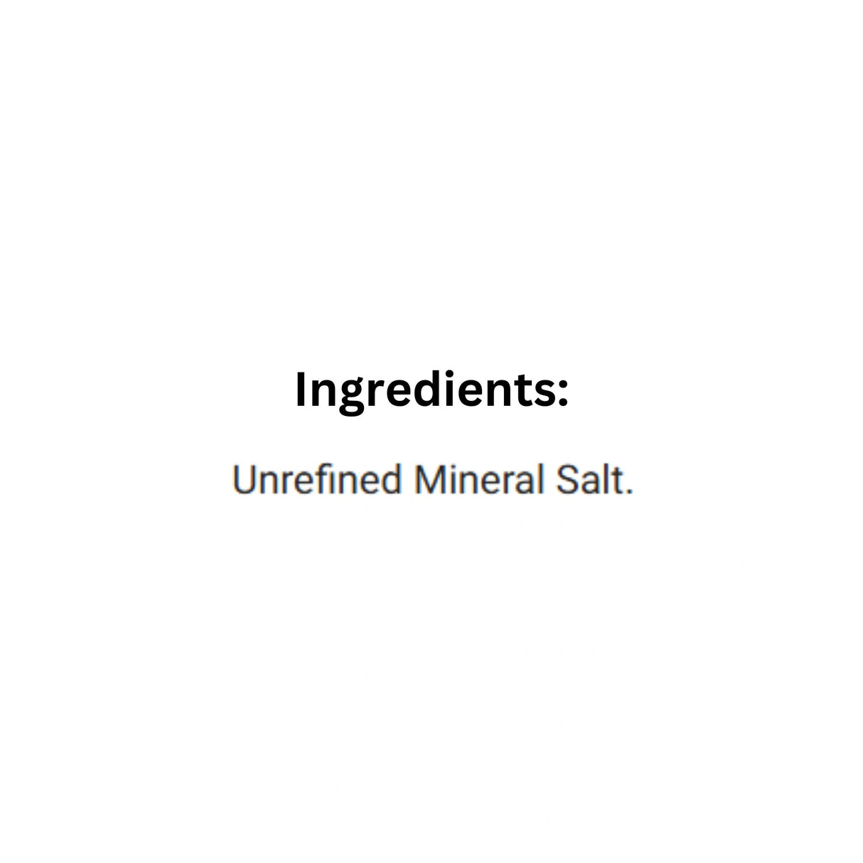 Ingredient of Redmond Natural Salt Lick Rock Horse Supplement