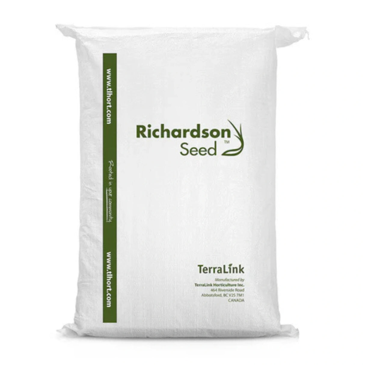 Front view of Richardson Seed roadside revegetation seed mix on a white background