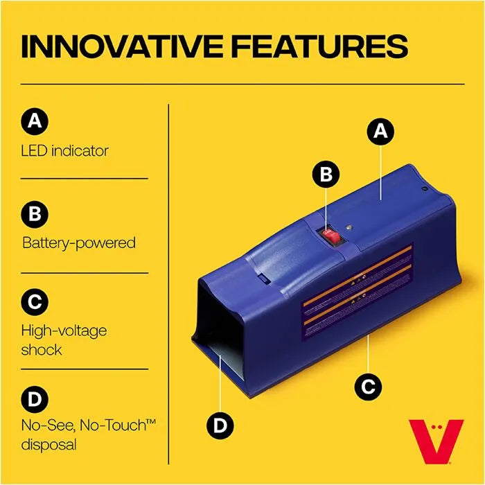 Victor Rat Zapper Classic Electronic Rat Trap | Battery Powered (RZC001)