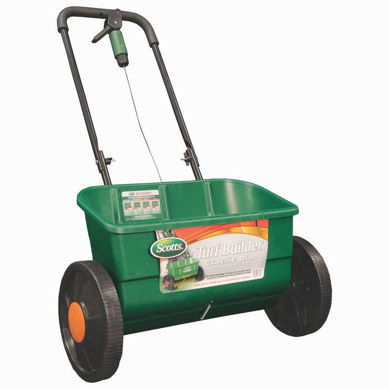 Broadcast Spreader | Seed, Fertilizer & Ice Melt | 25 Pound Capacity | Scott's Classic Drop