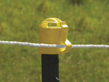 Fence Insulators | T-Post Toppers | Yellow | 10-Pack | Patriot