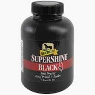 Absorbine Supershine Hoof Polish and Sealer for Horses - Black
