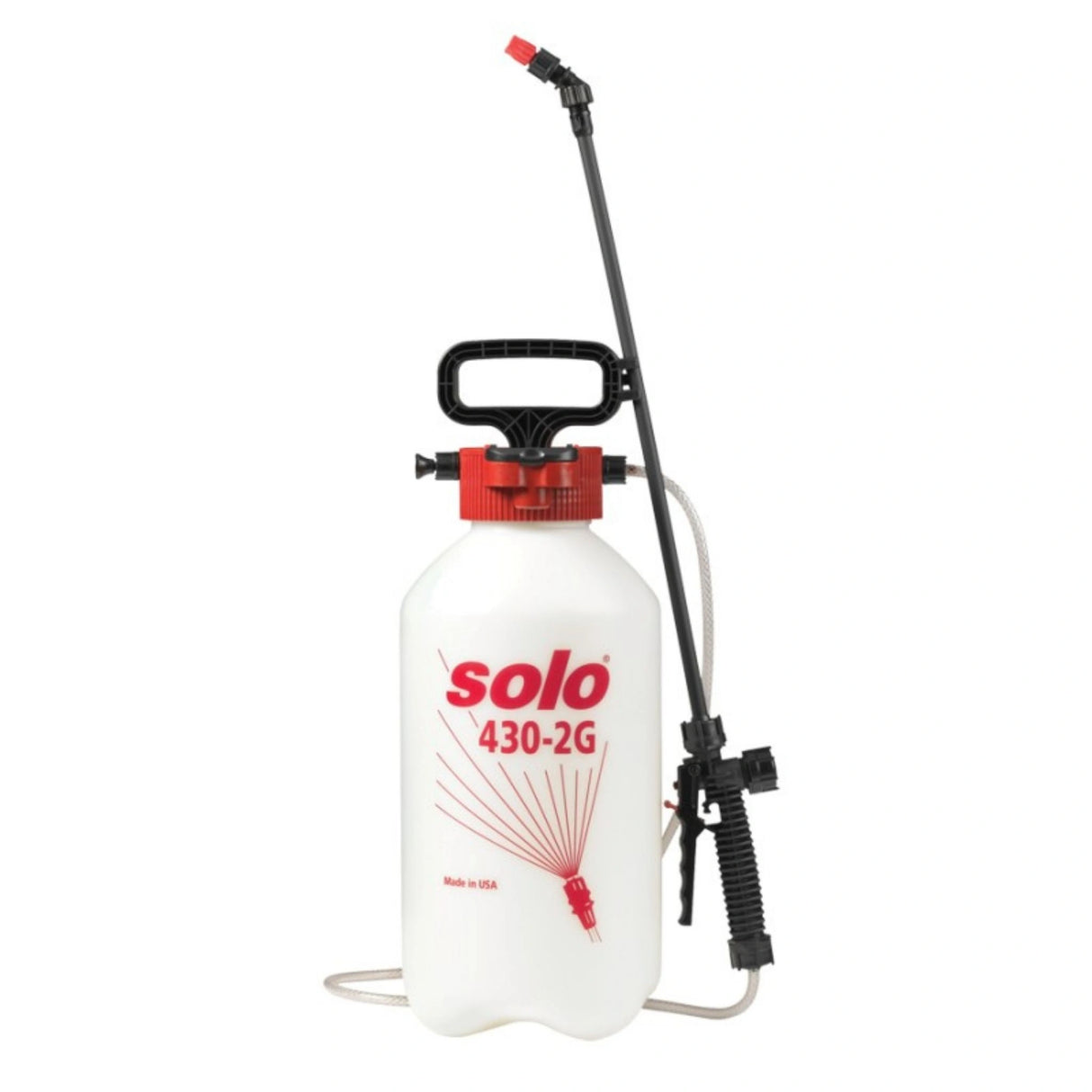 A front view of Solo Corporation 430 Portable Heavy Duty Handheld Sprayer 3 Gallon on a white background