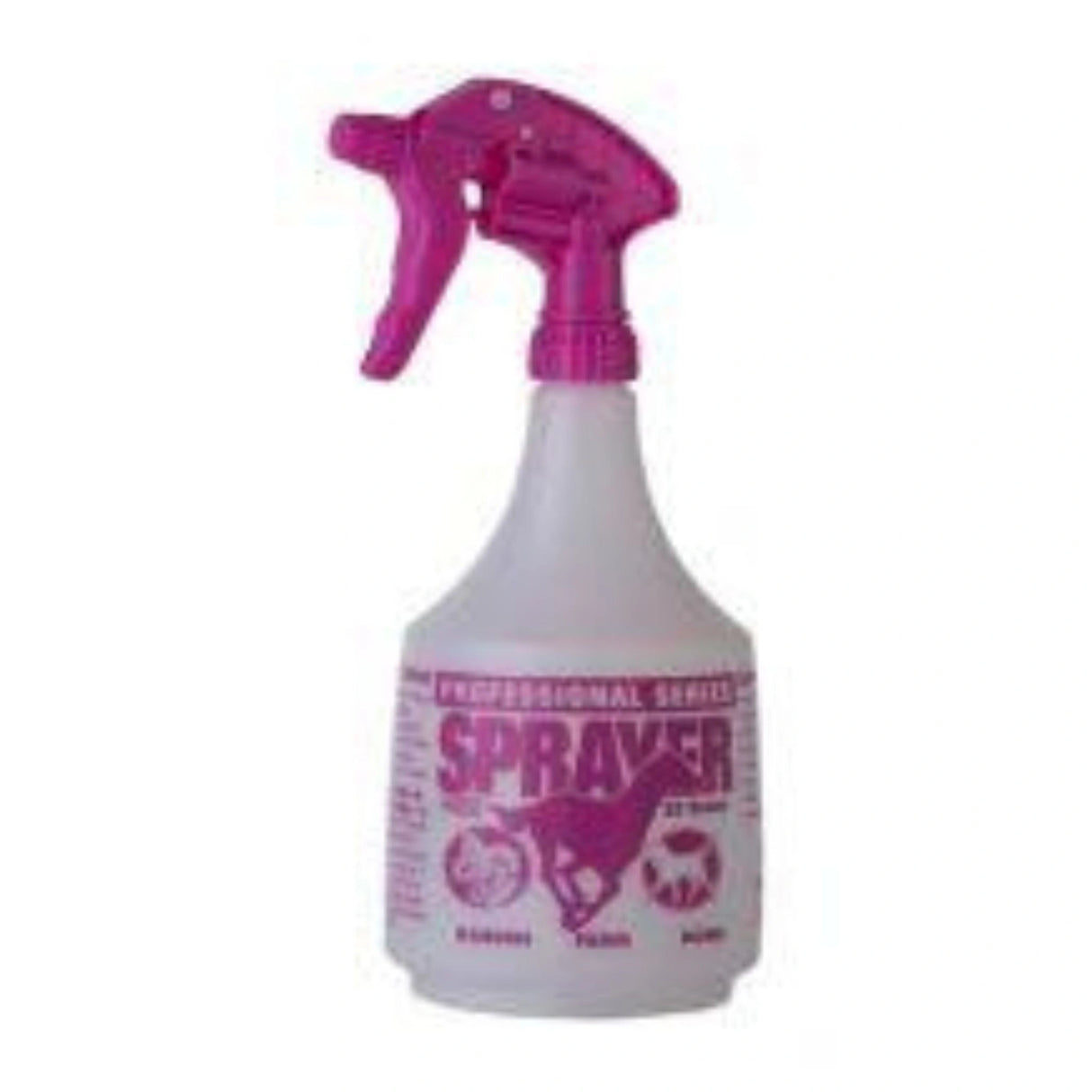 Front view of Pink Little Giant 32 Ounce All-Purpose Spray Bottle on a white background