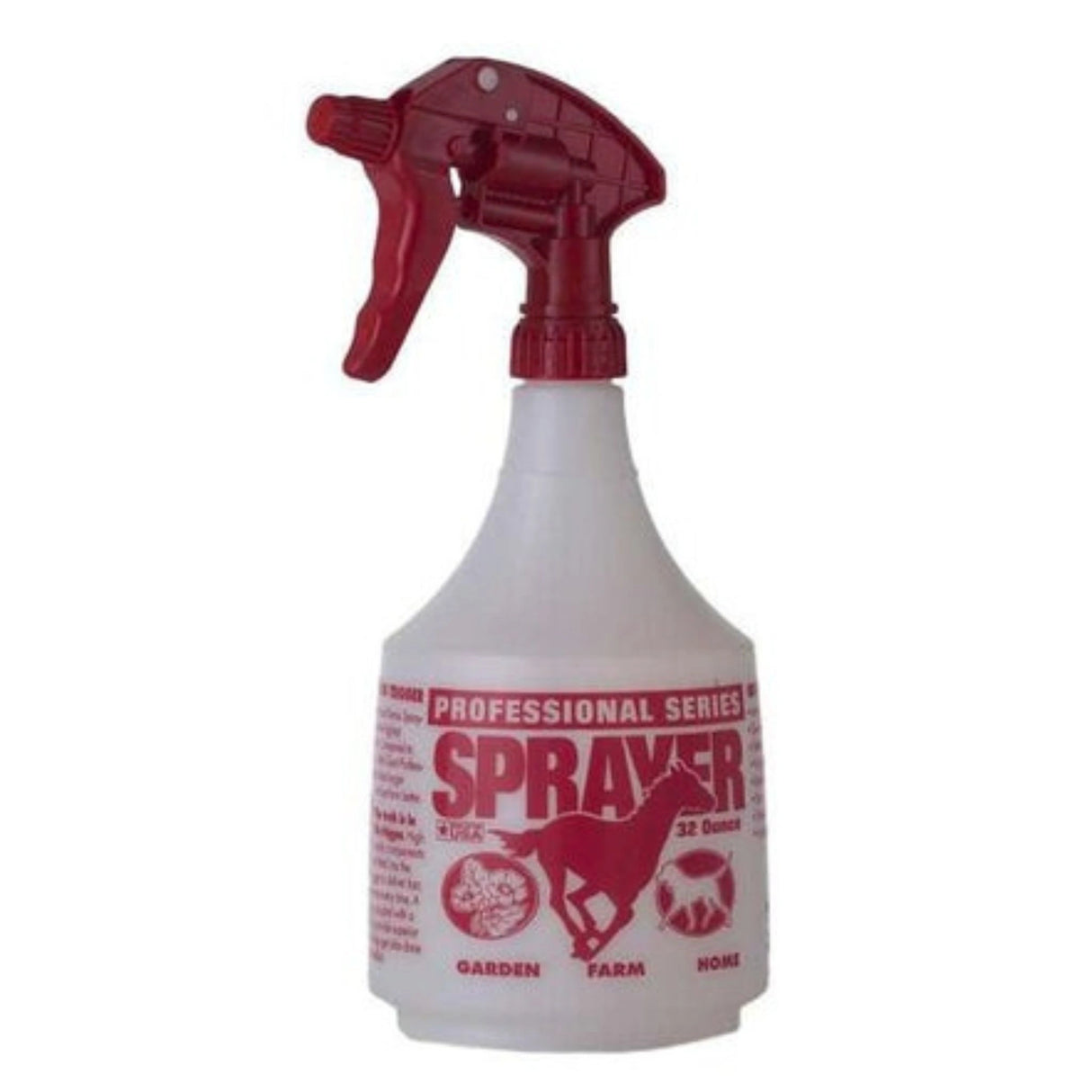 Front view of Red Little Giant 32 Ounce All-Purpose Spray Bottle on a white background