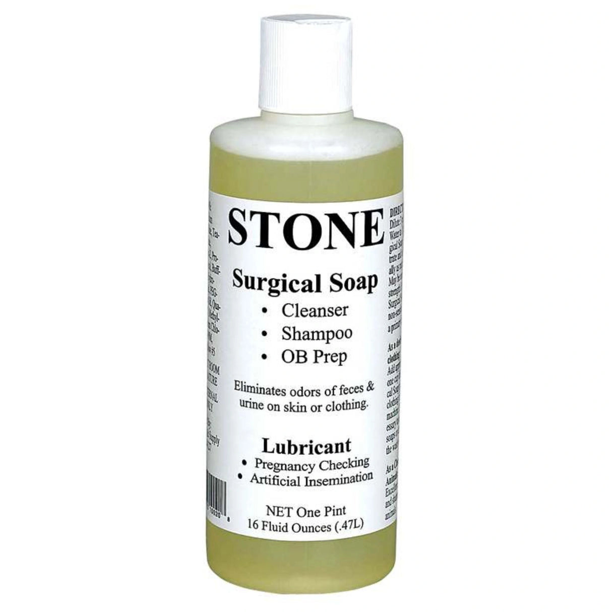 A front view of Stone Manufacturing 500ml Surgical Soap on a white background