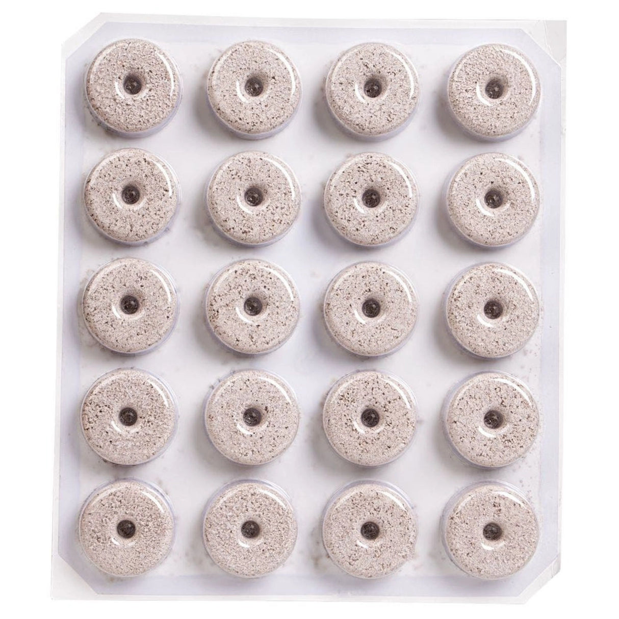 A close-up view of Summit Chemical Mosquito Dunks on a white background