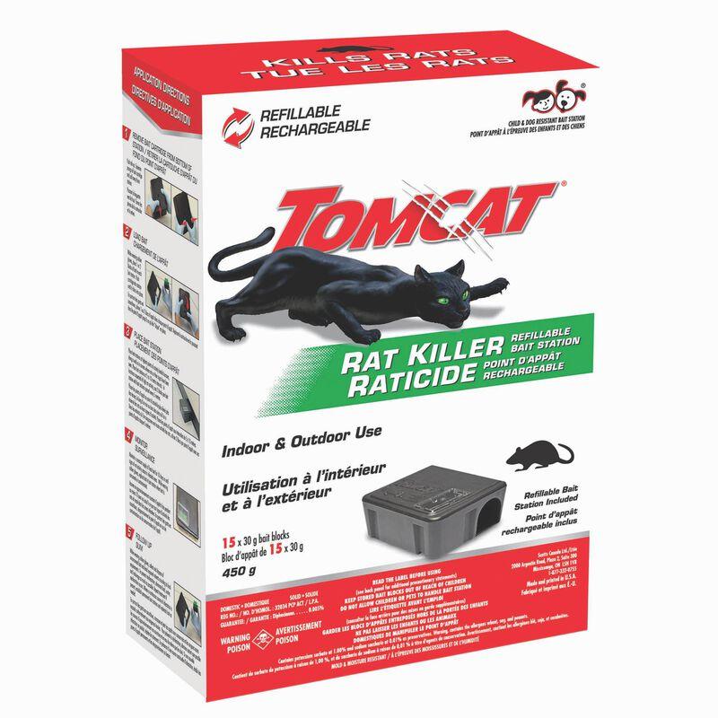 Rat Killer | Refillable Bait Station| Tomcat | 15 Pack