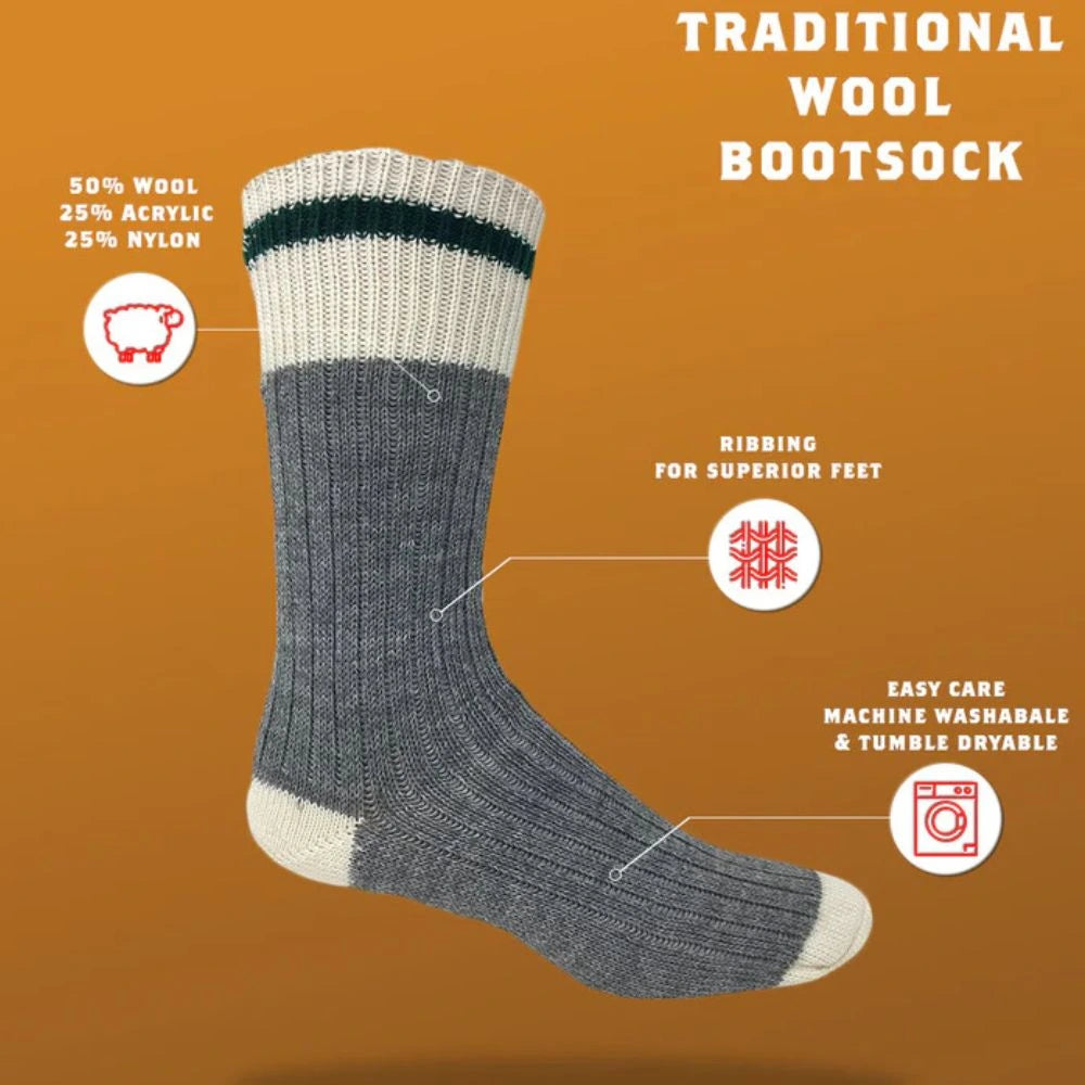 Boot Sock | Traditional Wool