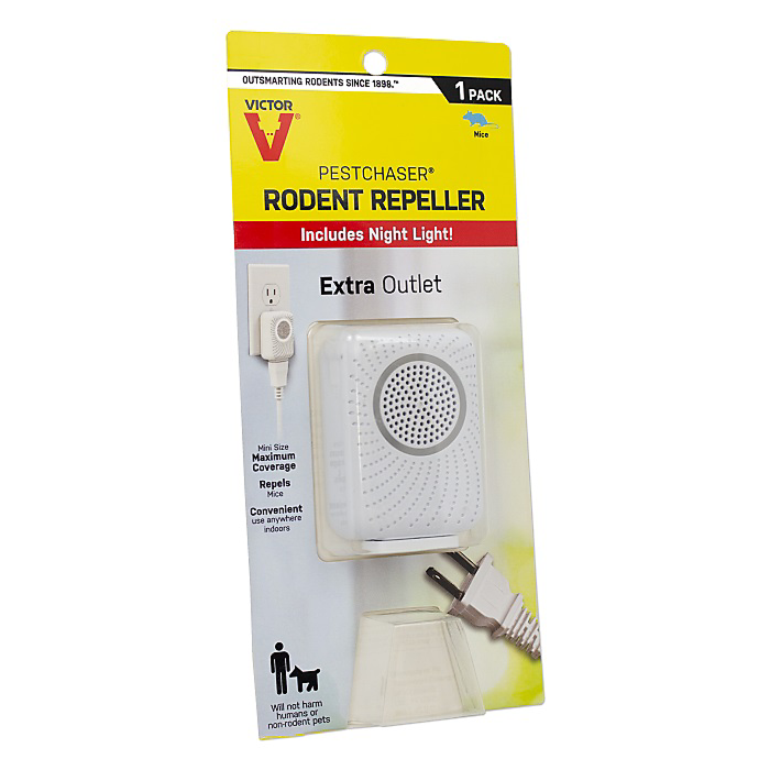 Rodent Repeller | Electronic | Indoor Use | Single Speaker with Night Light | Victor M770