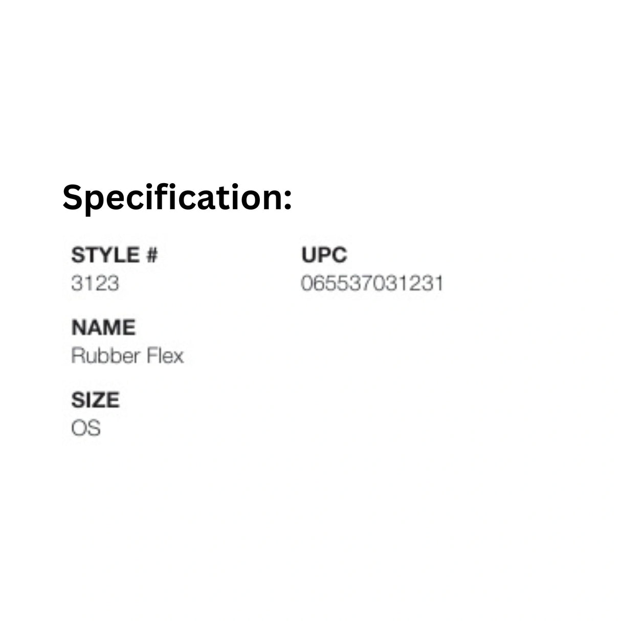 Product Specification of Watson Work Gloves 3123 Rubber Flex