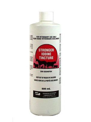 Iodine Tincture 7% - Strong Antiseptic for Livestock & Animal Care