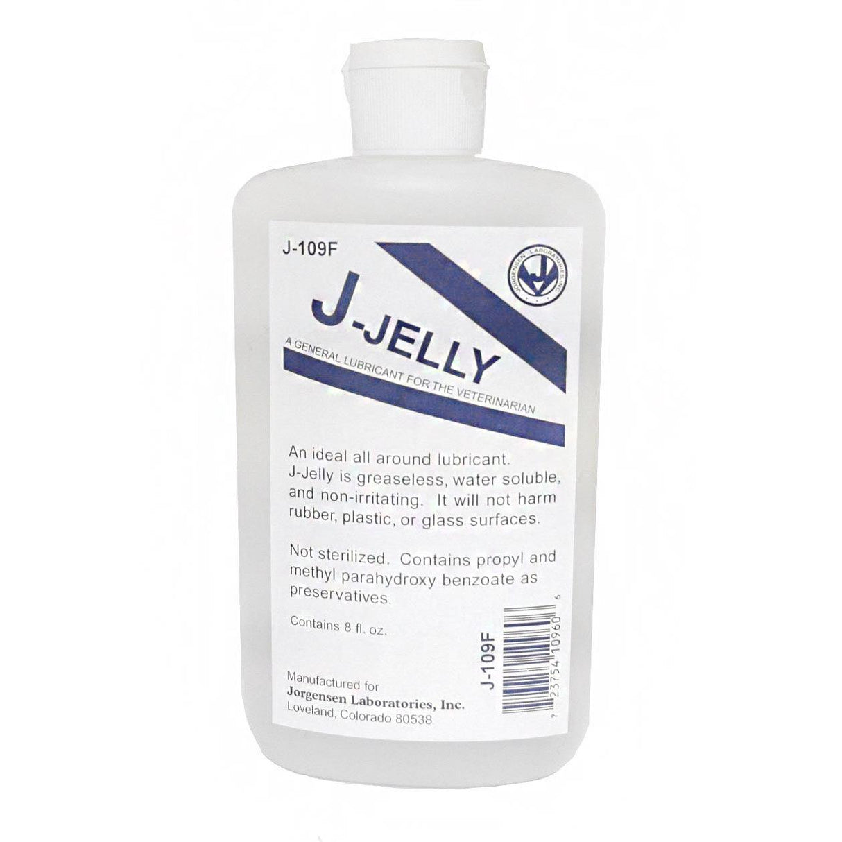 J-Jelly Veterinary Lubricant 8oz - All-Purpose Greaseless Gel