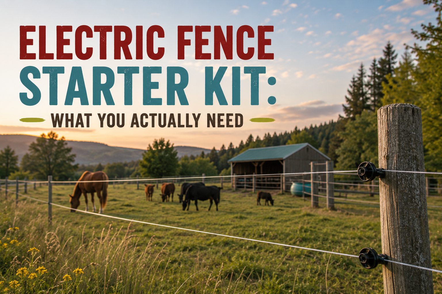Electric Fence Starter Kit: What You Actually Need
