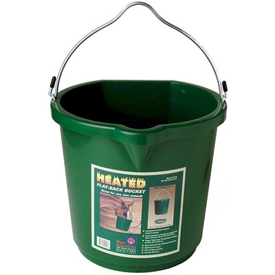 Heated Flat Back 24 Qt. Water Bucket