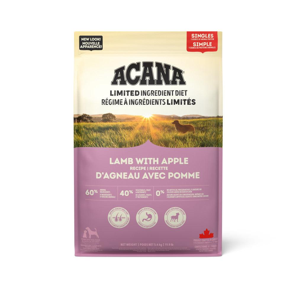 ACANA Dog Singles Lamb with Apple Recipe Purity Feed