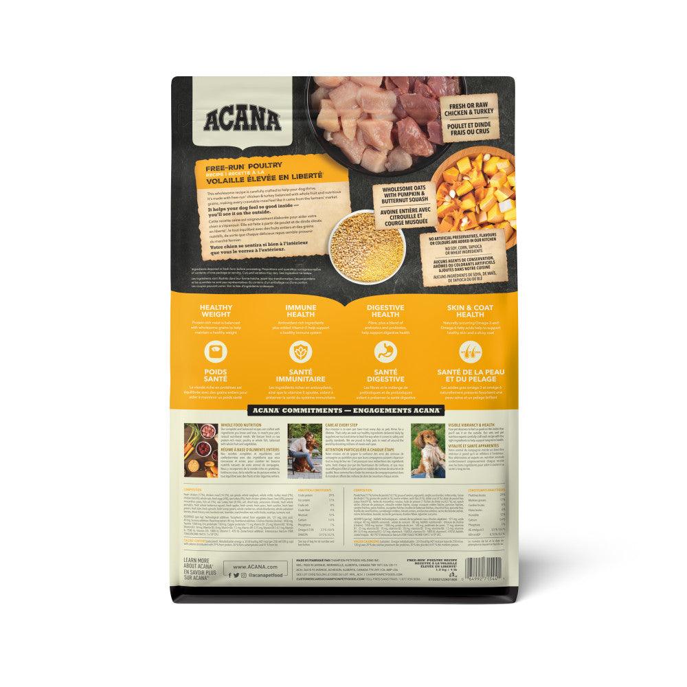 ACANA Healthy Grains Free-Run Poultry Back1.8kg Canada.tif