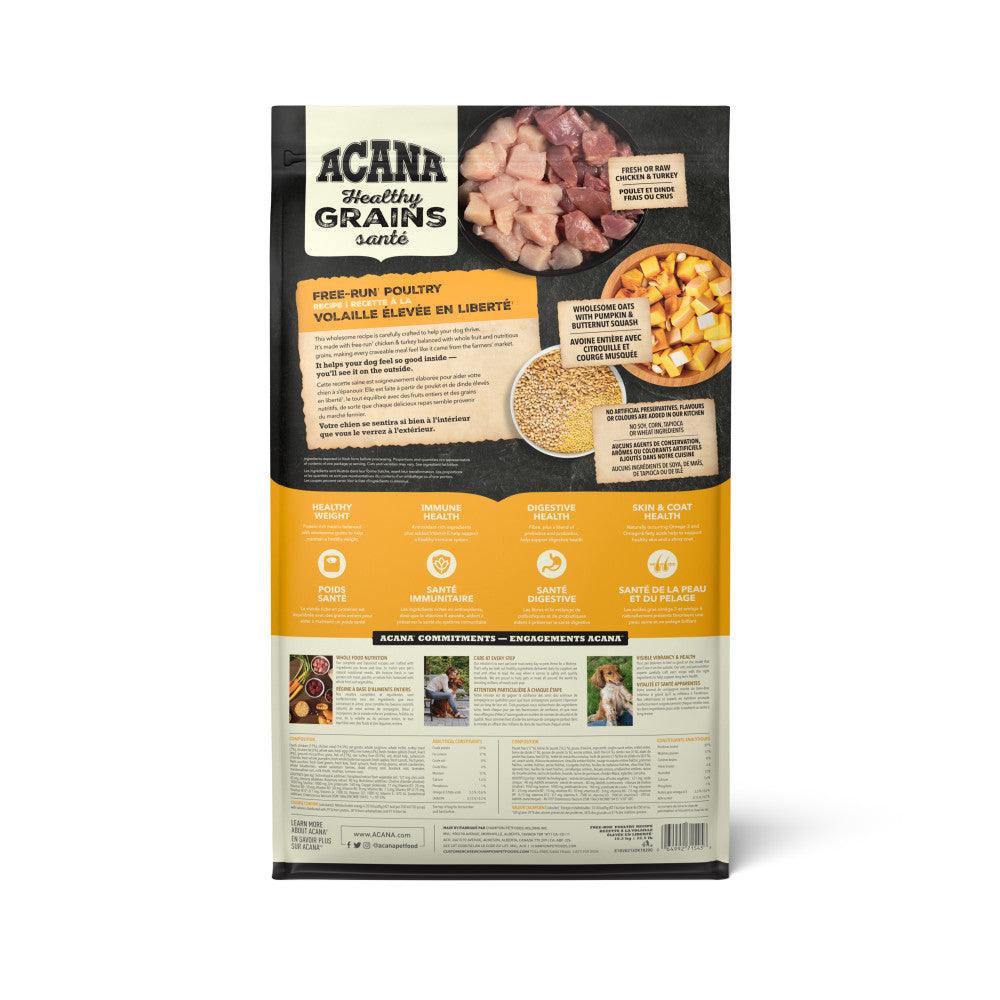 ACANA Healthy Grains Free-Run Poultry Back 10.2kg Canada.tif