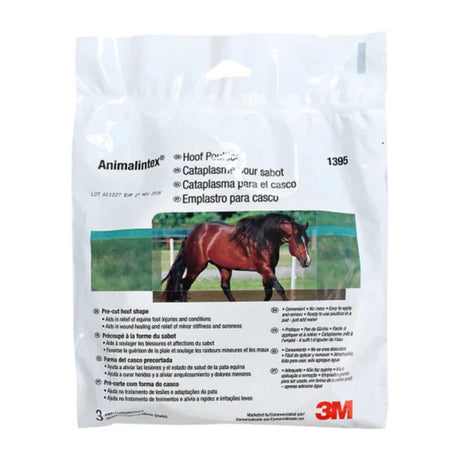 Front view of 3M Animalintex Horse Poultice pad on a white background