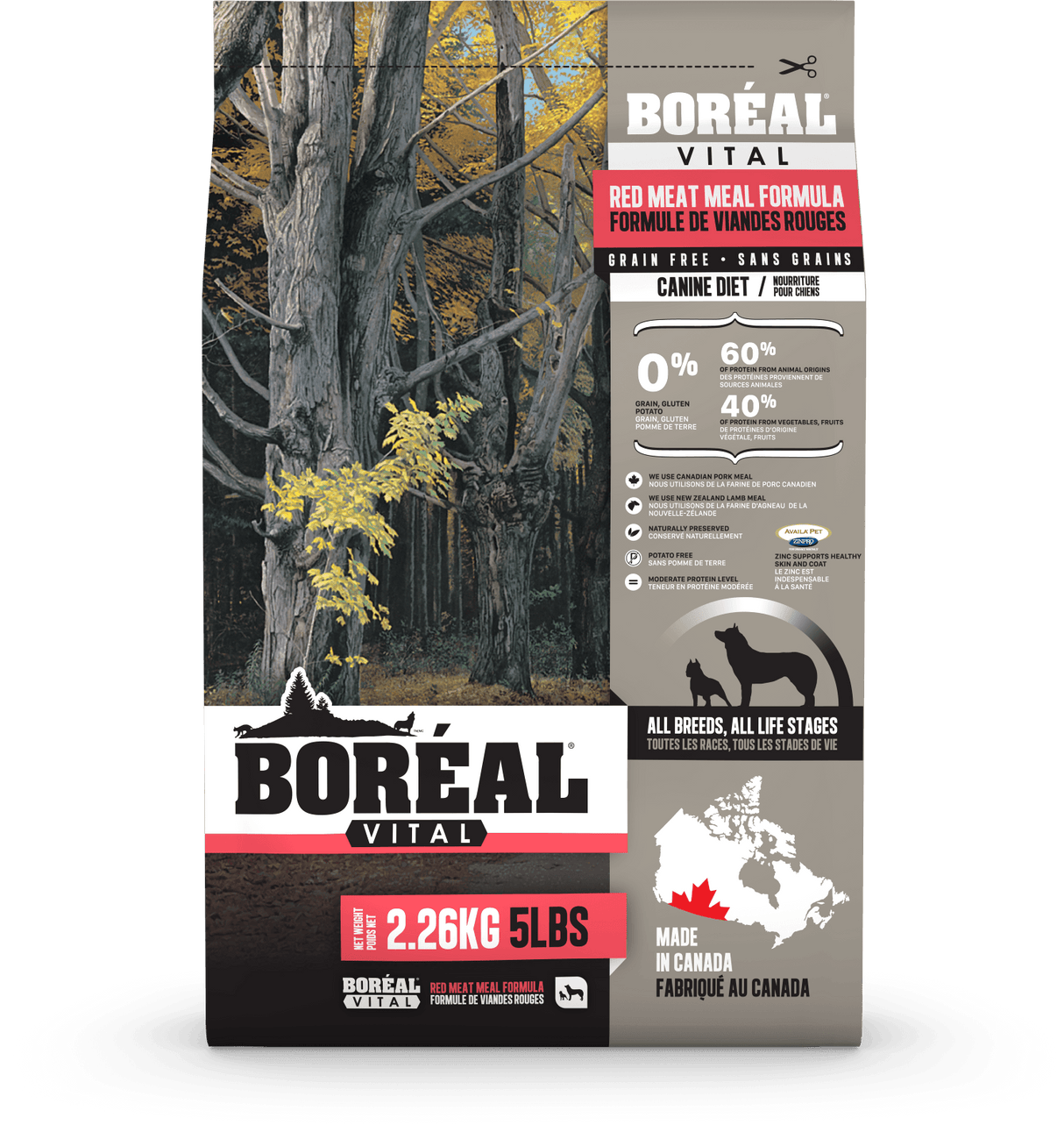 Boreal Vital Red Meat Meal Dry Dog Food