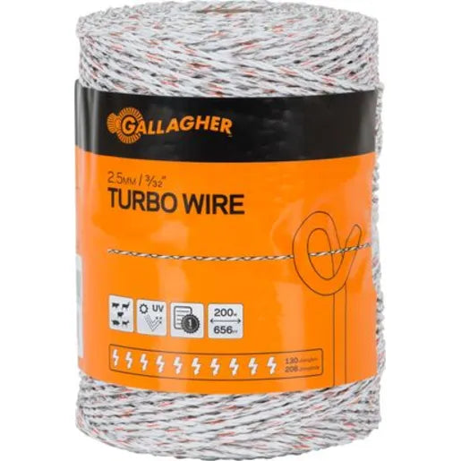 Gallagher Turbo Wire Electric Fencing — 9 Strand | 800m Roll | G62089