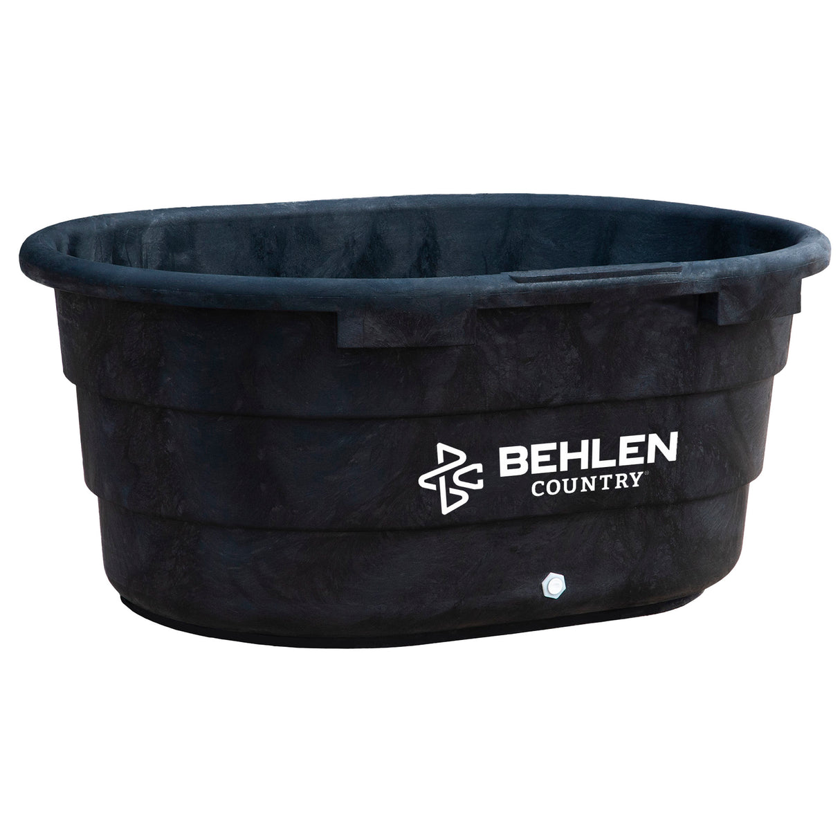 Behlen 150 Gallon Rigid Poly Stock Tank - Black Oval