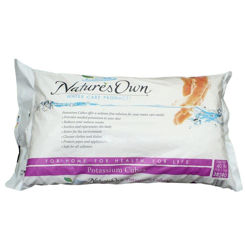 Water Softener Salt 40lbs Nature's Own Potassium Chloride