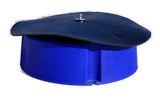Three Block Mineral Feeder | Heavy Duty Poly | Self-Closing Cover | MF99