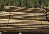 Fence Rails | Pressure Treated | 4-5 " Diameter | Contractor Grade | 70 per bundle | PWP