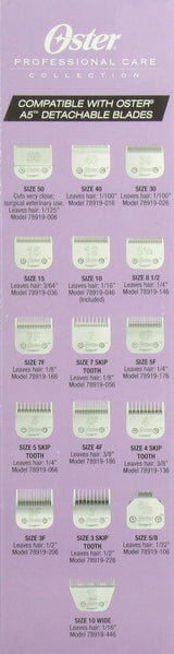 Oster A6 Heavy-Duty 3-Speed Horse Clipper - Slim Ergonomic Design | Purple